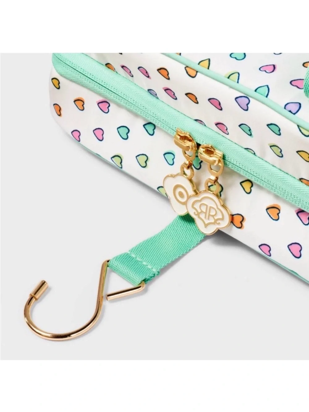 Roller Rabbit x Target Disco Hearts Wave Hanging Toiletry Bag NWT - Picture 3 of 8